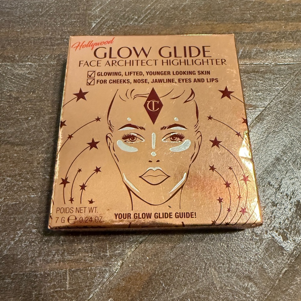 Charlotte Tilbury Glow Glide Face Architect Highlighter Rose Gold - NEW